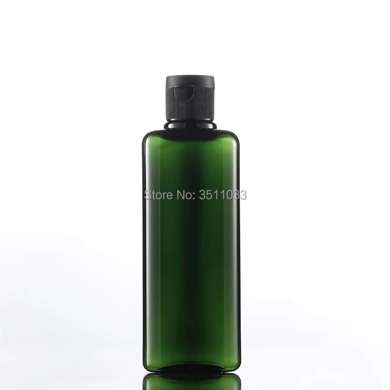 200ml green pet bottle with plastic cap,200cc Pure vials clear shampoo bottle,200ml Makeup Plastic Cosmetic Toner Bottle