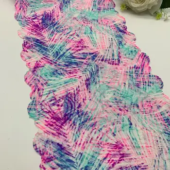 

3y/lot 23cm Special With Multi Colors Mix Elastic Stretch Lace trim Skirt Hem Underwear Sewing Craft DIY Apparel Fabrics Lace