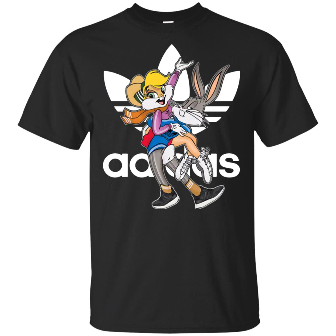 BUGS BUNNY AND LOLA  MEN'S T-SHIRT  Clothes Popular T-Shirt Crewneck 100% Cotton Tees   Funny Tees Cotton Tops T Shirt