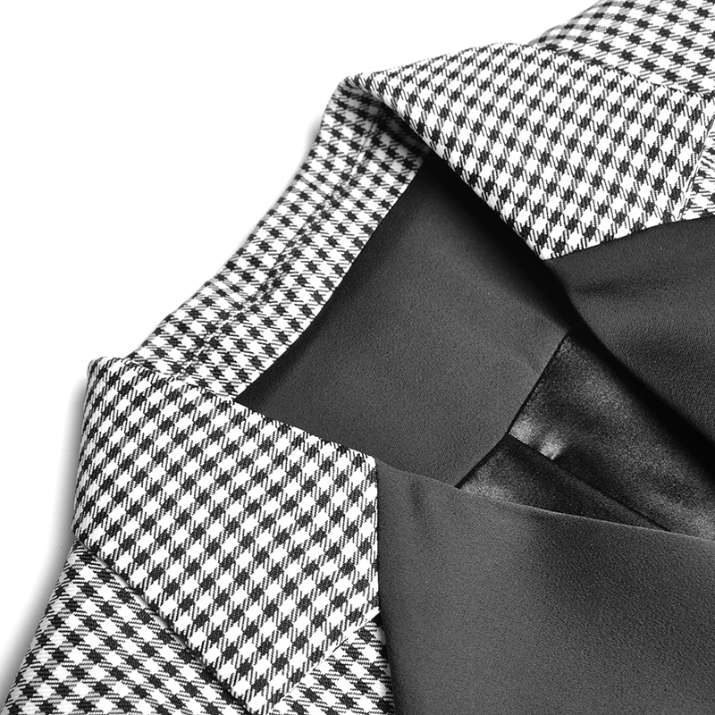 Best  Autumn Winter Long Sleeve Vintage High Quality Runway Dress Plaid Women Fashion Formal Office Ladie