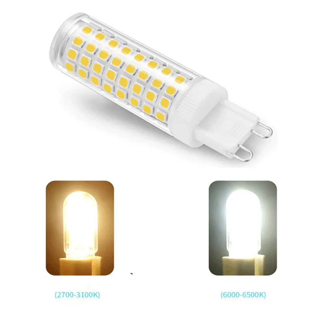 

10pcs 6W 8w G9 SMD2835 LED Corn Crystal Bulb 88leds 100ledsled Crystal Spotlight Chandelier Bulb AC220v 240v 360 Degree