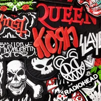 Band Embroidered Applique Patches – Rock Music Badges for Clothing, Jackets, Bags & DIY Apparel Accessories