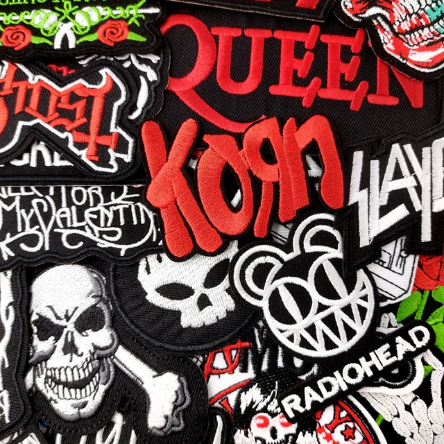 Band Embroidered Applique Patches – Rock Music Badges for Clothing, Jackets, Bags & DIY Apparel Accessories