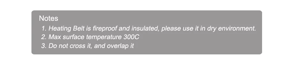 Description Picture 5 of itemFireproof Fiberglass Heating Belt Element 220V 0.5/1/1.5/2/2.5M Length 3cm Width Electric Heater Element for Pipeline