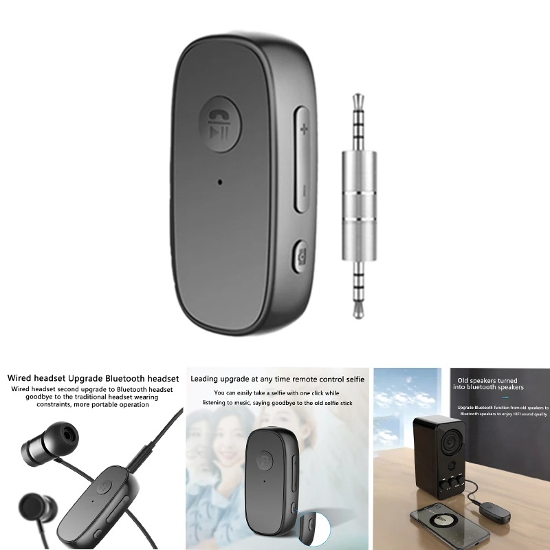Clip-on Bluetooth 5.0 Adapter Multi-Function Headset Connector Car Stereo Receiver | Компьютеры и офис