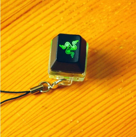 Часы Razer с зеленым переключателем кейкап Cherry MX Kit освещение брелока снять
