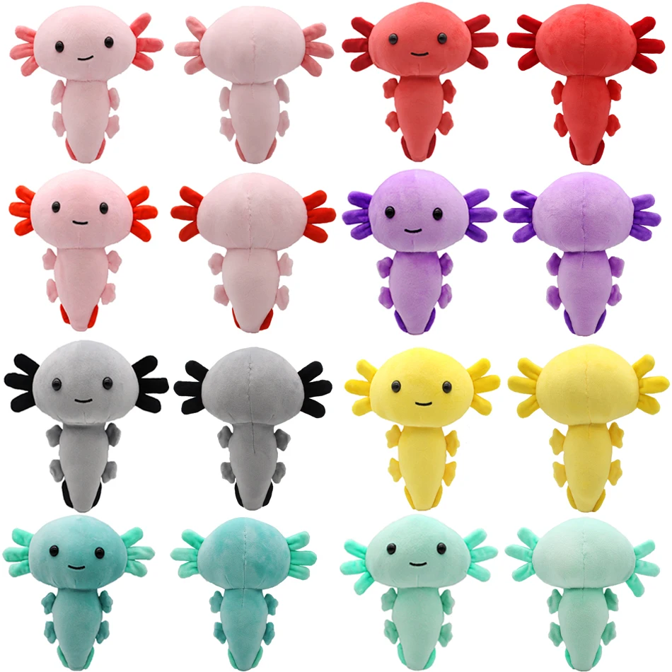 Новейшие Мультяшные плюшевые Axolotl игрушки Kawaii Animal фигурки куклы розовые мягкие