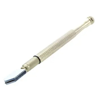 

New Gold Tone Metal Nonslip Handle Oil Feed Glass Cutter 10mm-20mm