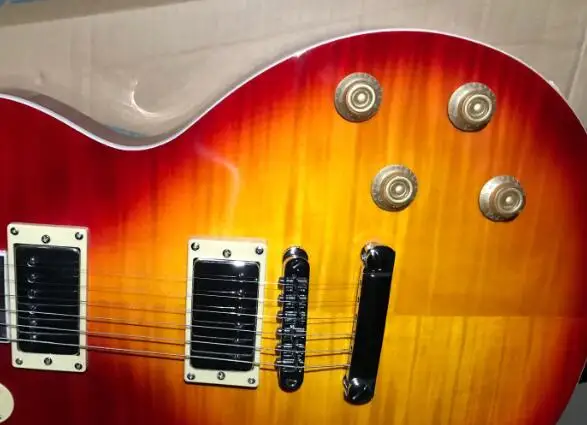 Бесплатная Доставка Заводская Заказная Новая цветная электрогитара sunburst 2 |