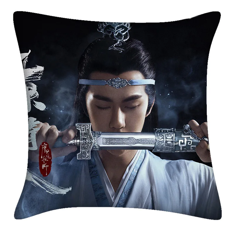 Двухсторонняя подушка Wei WuXian Lan WangJi CHEN QING LING для дивана из полипропилена и хлопка