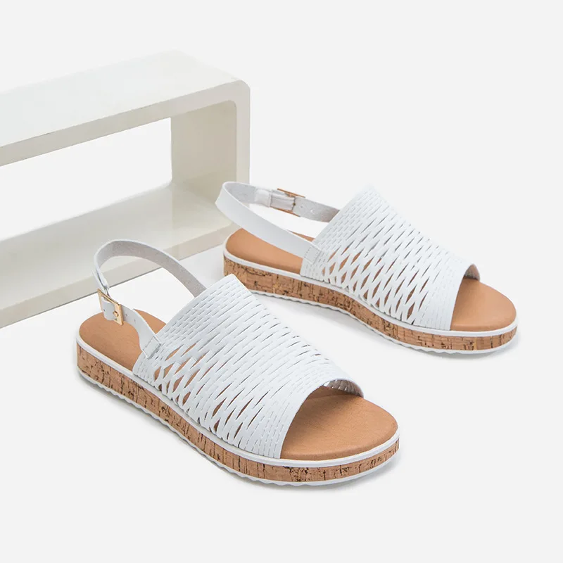 

Women's Shoes Casual Sandals Women 2022 New European and American Thick-soled Slope with Women's Slippers Plus Size 41 Sandals
