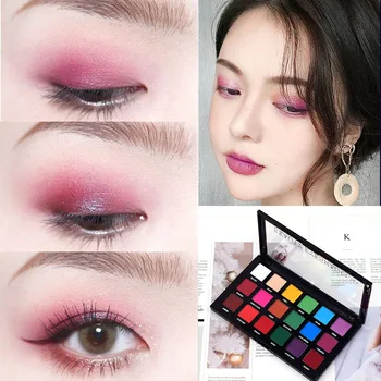 

18 Colors Matte Eyeshadow Palette Eye Shadow Pigmented Long Lasting Makeup Cosmetics HJL2019