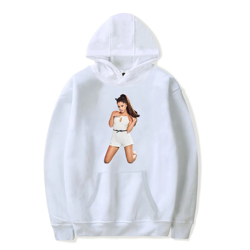 Women Lovely Cute Sweatshirts Ariana Grande Hoodies Autumn Winter Funny Cotton Coat Casual Harajuku Long Sleeve Hoodies