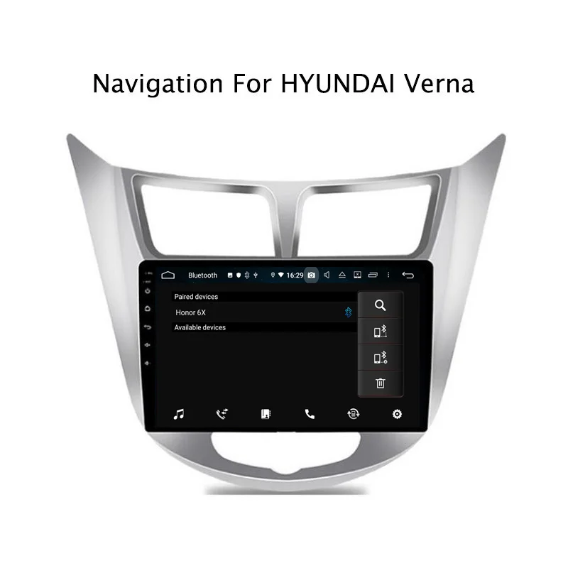 Discount 9" 4G RAM 32G ROM Octa Core Android 9.0 Car DVD GPS For Hyundai Verna 2012 2013 2014 2015 2016 2017 4