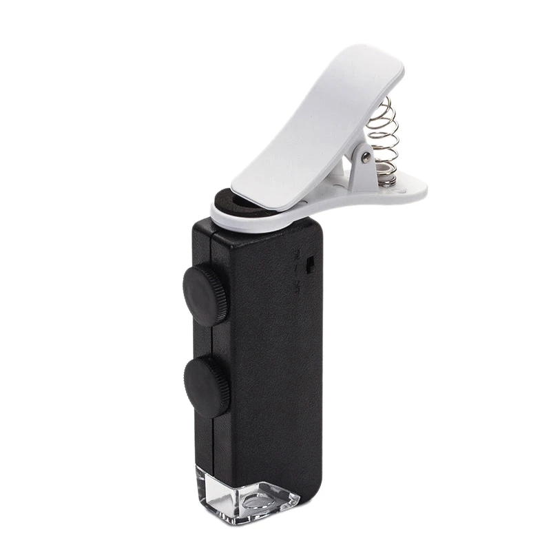 60X-100X Zoom Focus LED Illuminated Cellphone Microscope nifier Jewelry Appraisal Loupe with Lamp for Mobile Phone Clip 60X-100X Zoom Focus LED Illuminated Cellphone Microscope nifier Jewelry Appraisal Loupe with Lamp for Mobile Phone Clip
