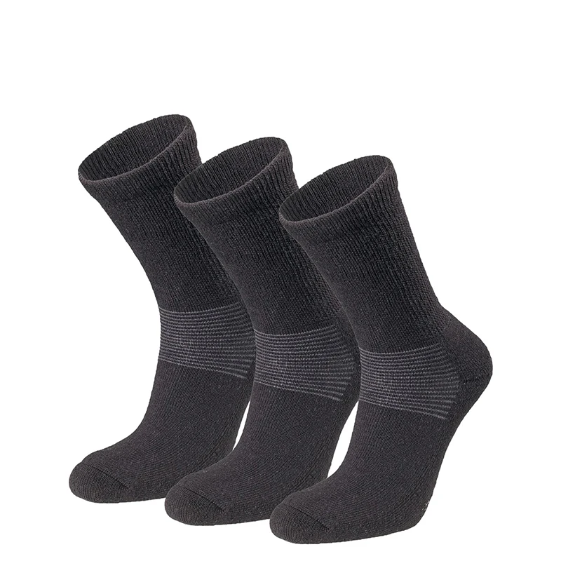 DANISH ENDURANCE Merino Wol Thermische Skisokken, Scheenbeschermend, Warm, voor Mannen & Vrouwen, 2-Pack, Meerkleurig (3xZwart, 2xWit/Zwart), 39-42