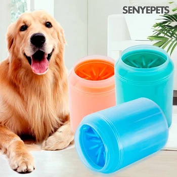 

Dog Paw Clean Brush Quickly Wash Foot Cleaning Bucket Paw Cleaner Cup Soft Combs Portable Outdoor Pet towel Foot Washer DPC901