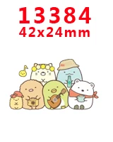 13384 30 шт мультфильм персонаж плоское украшение из смолы PR 10025 - Цвет: 13384