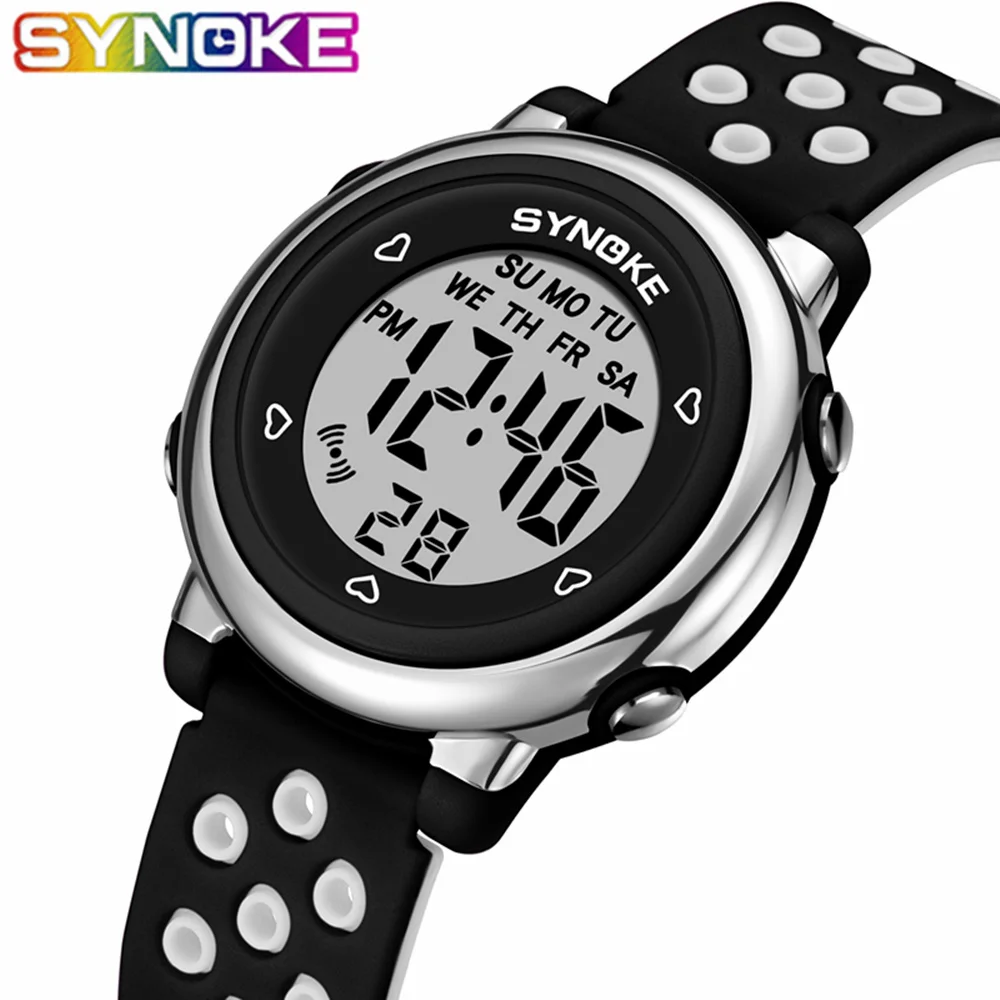 Swim Children Digital Watches Fashion Colorful LED Waterproof Multi Function Alarm Clocks Kids Wrist Watches Students 1