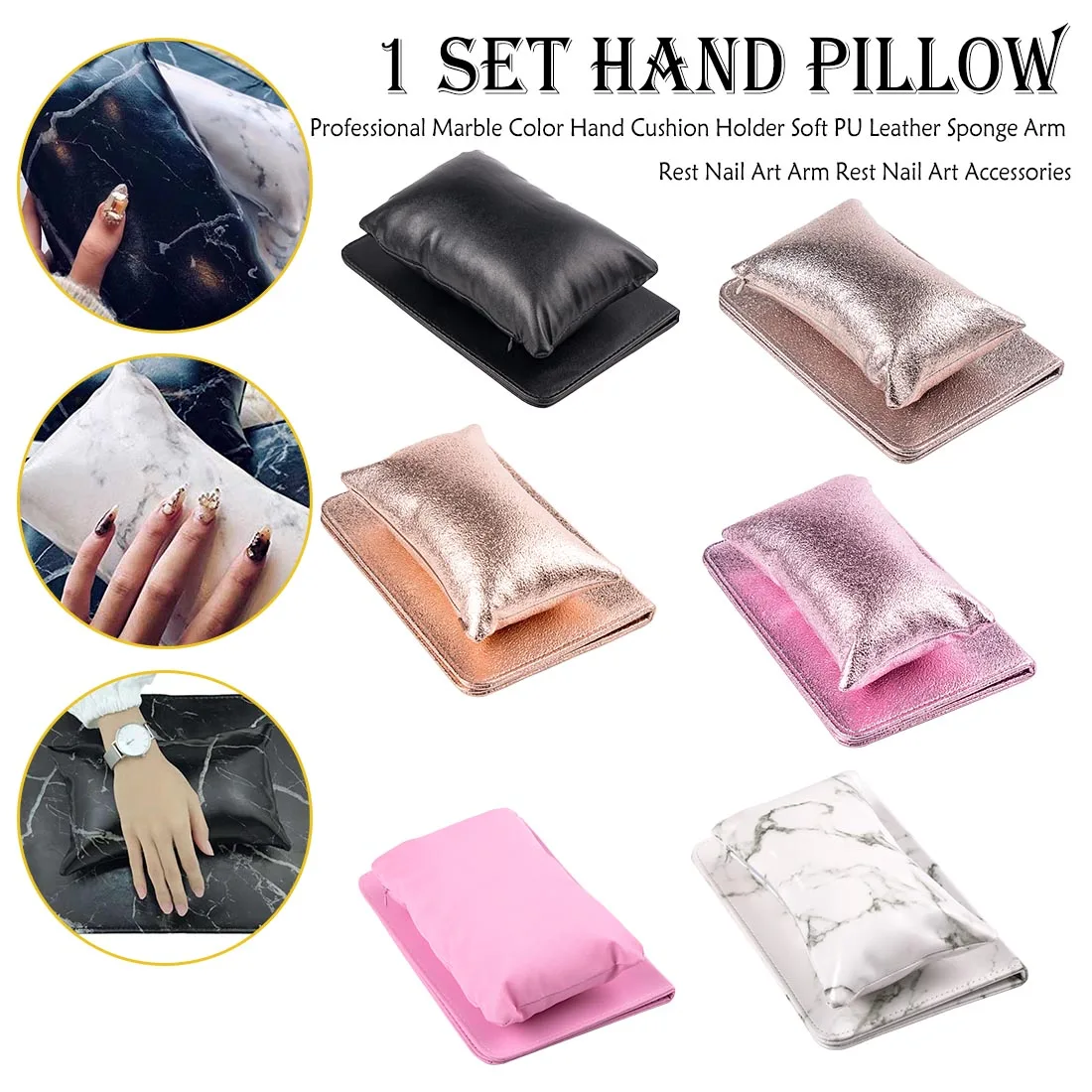 1 комплект мягкая подушечка для рук и подушечка подставка для ногтей держатель для рук маникюрные аксессуары для ногтей искусственная кожа