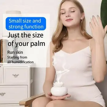 

Nano spray moisturizing aromatherapy machine USB portable lotus machine moisturizing humidifier 5V creative cold air spray B7A4