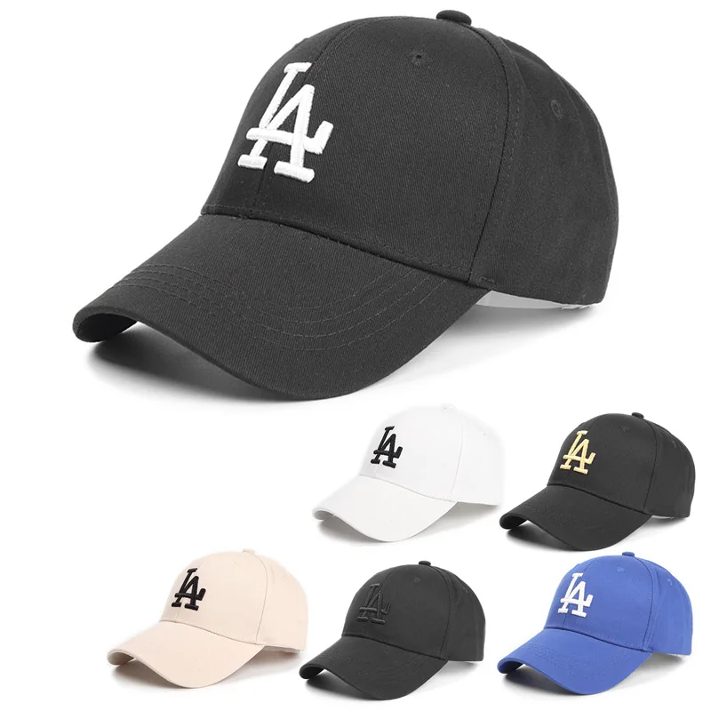 New Arrival Letter LA Embroidered Baseball Cap Men Women Tactical Snapback Cotton Caps Outdoor Summer Unisex Visor Dad Hat CP098