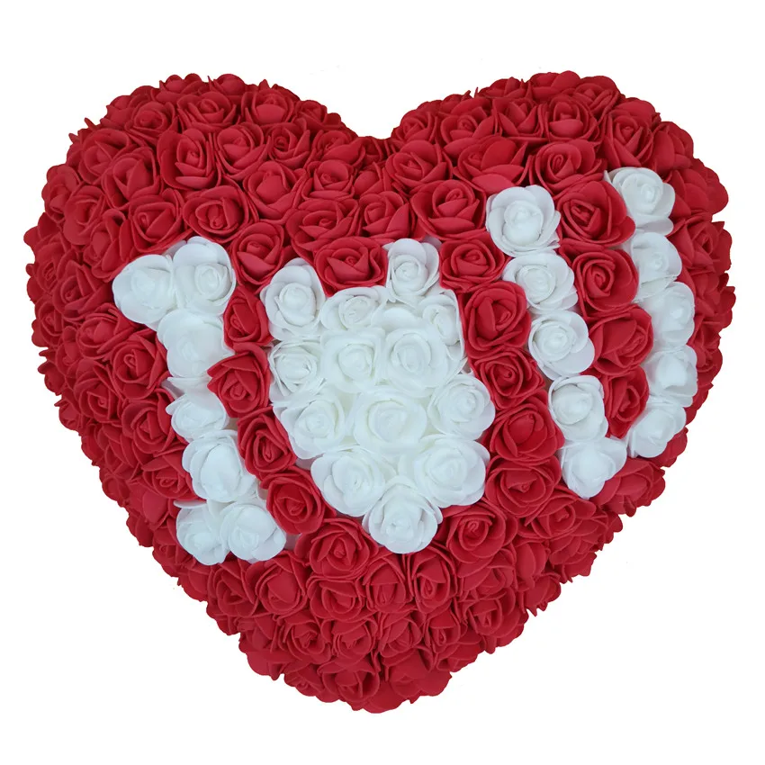 Мыло LOVE YOU Forever пенопласт Сердце розы цветы искусственные новогодние подарки для