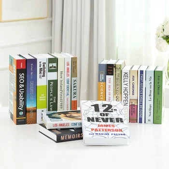 

Fake Book Decoration Nordic Bed & Breakfast Hotel zhuang shi shu Modern English Simple Creative Furniture Furnishings