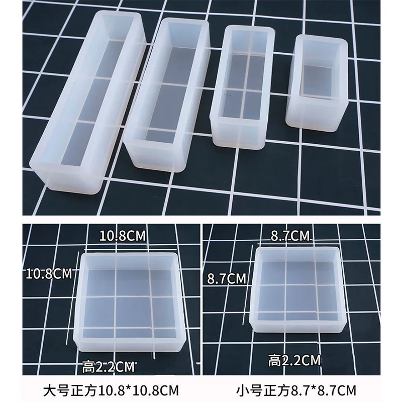 

1PC Cube Cuboid Pendant DIY Necklace Jewelry Mold Pendants Crystal Scale Jewelry Resin Molds for Jewelry Making Tool