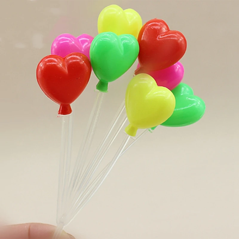 20Pcs Cute Mini Landscape Balloons Garden Cake Decorations Christmas Gift Miniatures Mini Home Simulation Colorful Balloons Diy