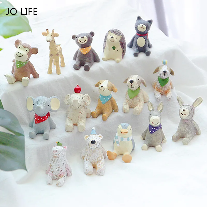 JO LIFE креативное украшение из смолы реквизит для микропейзажа маленькие животные