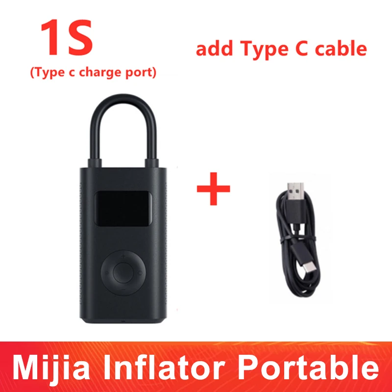 Xiaomi Mijia Inflator Portable 1S 12L MIN LED Smart Digital Tire Pressure Sensor Electric Pump For Bicycle Motorcycle Car Soccer 