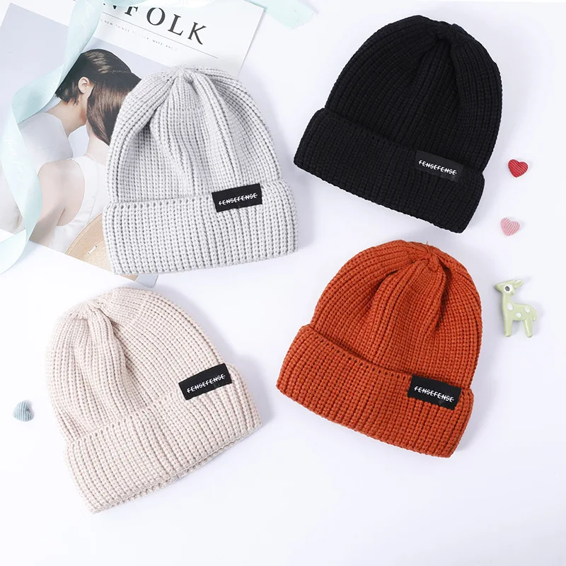 Шапка с надписью True casual Beanies для мужчин и женщин теплая вязаная зимняя шапка