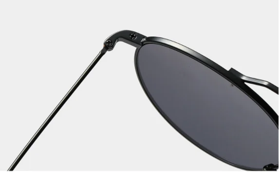 Women The round box sunglasses brand designer retro dazzle Marine film metal glasses women's fashion sunglasses
