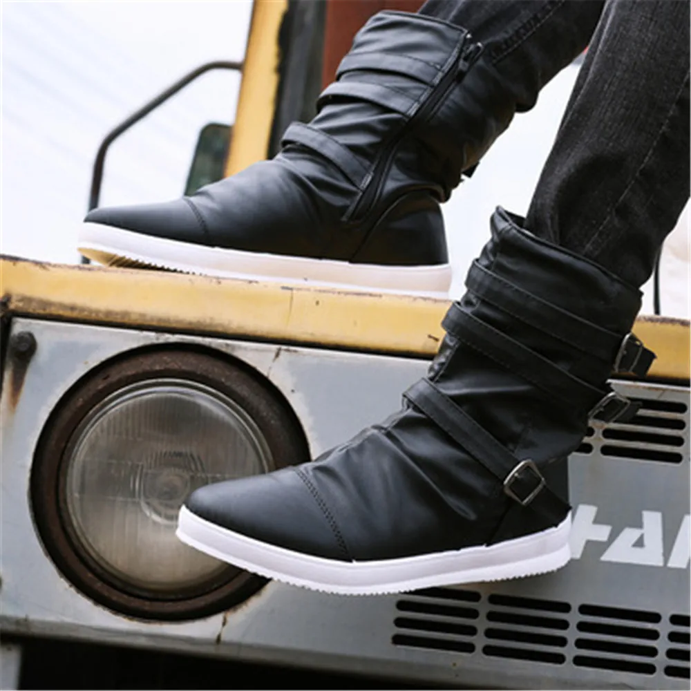 Botas militares de caña alta para hombre, zapatos informales,  transpirables, para Otoño e Invierno|Botas de seguridad y de trabajo| -  AliExpress