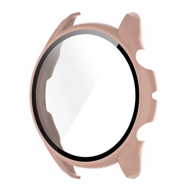 PC Protective Case + Screen Protector for Huami Amazfit GTR3 GTR 3 Pro GTS3 GTS 3 Cover with Tempered glass Smart Watch Shell Pink