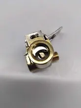 Bomba de aire de latón para coche y camión, válvula de neumático de 8mm, adaptador de conector de abrazadera de Clip