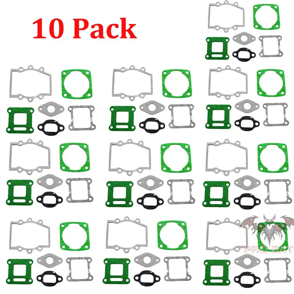 Engine Head Gasket Kit 44.6mm 43cc 47cc 49cc Mini Minimoto PIT Pocket Quad Dirt Bike Scooter ATV 10 Pack engine gasket set