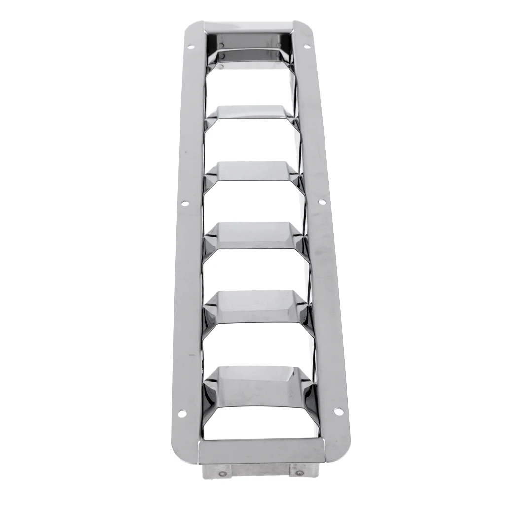 Durable 304 Stainless Steel Marine Boat Louver Air Vent 6 Slots Ventilation