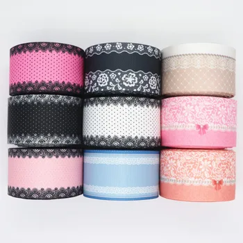 

5 Yards 1.5" 38MM Grosgrain Ribbon Lace Printed Ribbon For Hair Bows DIY Crafts Handmade Accessories M20031403