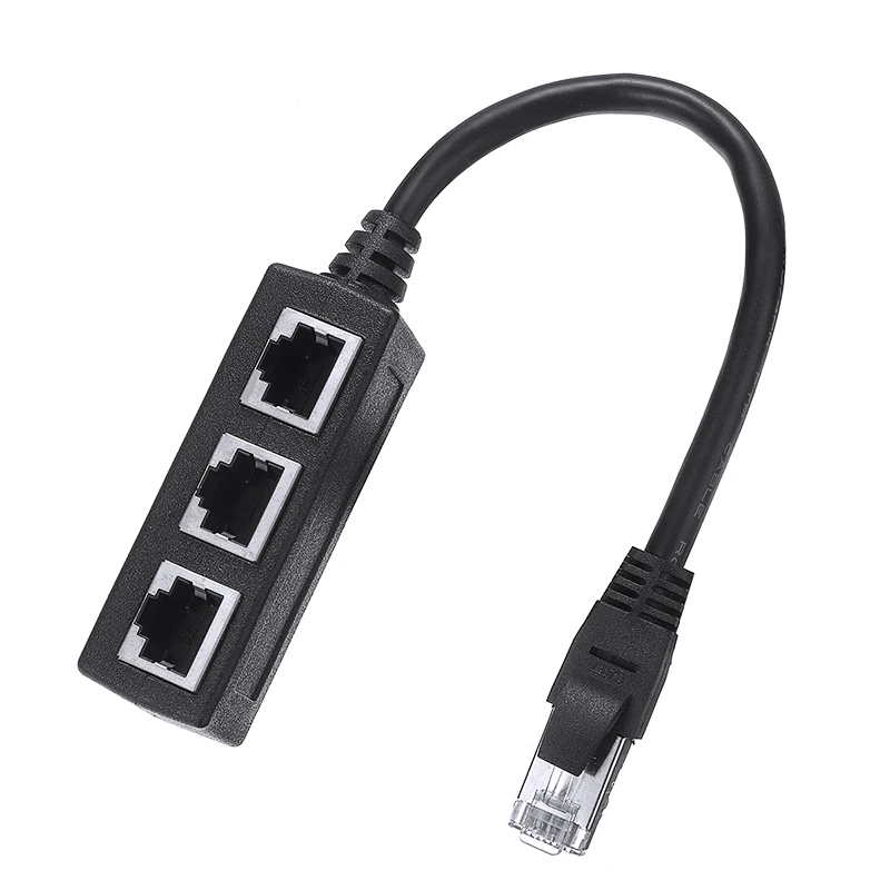 15€01 sur RJ45 1 à 3 Ethernet LAN réseau Câble répartiteur 3 voies Extender  adaptateur connecteur - Électricité et domotique - Achat & prix