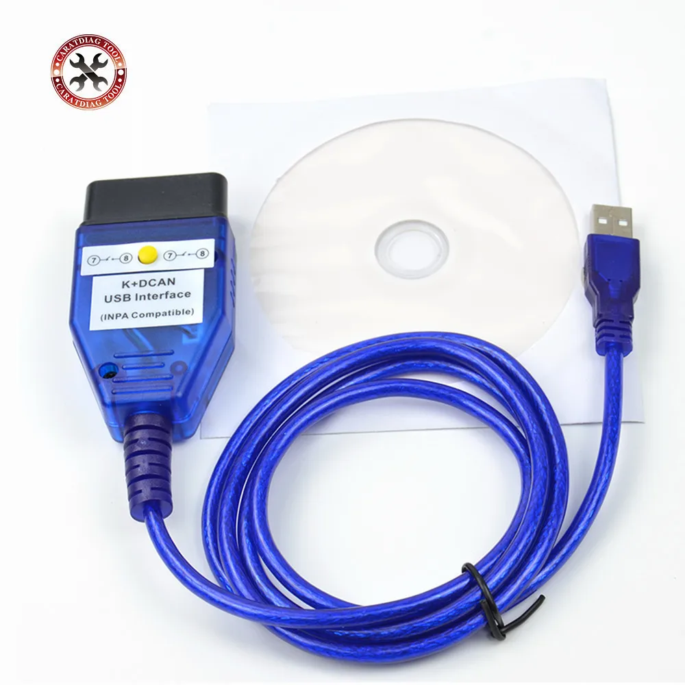 Полный чип FTDI для BMW INPA K DCAN + CAN USB диагностический интерфейс серии с желтым