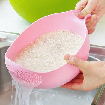 

Plastic Colander Sieve Rice Washing Filter Strainer Basket Kitchen Tools Food Grade Beans Sieve Fruit Bowl Drainer Cleaning