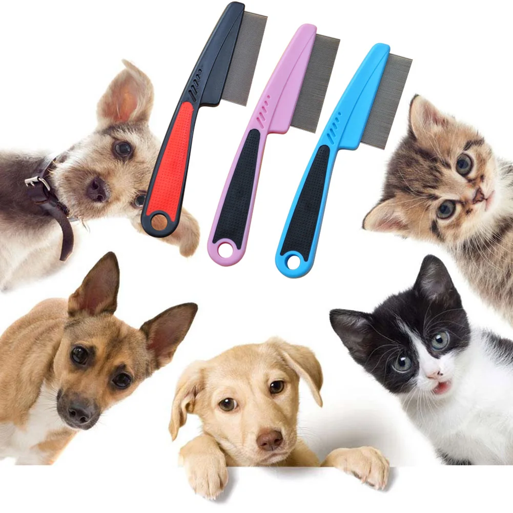 Flea Comb For Long Haired Cats Dogs Anti Knot Grooming Comb Easy