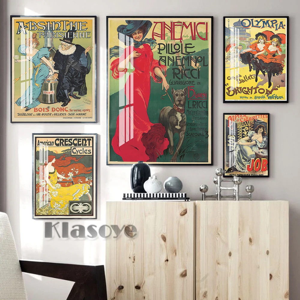 

Vintage Prints Poster Propaganda Photo Beauty Woman Girl Wall Art Canvas Painting Modern Living Room Home Decor Retro Picture