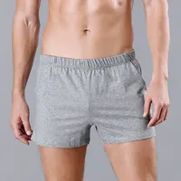 Mens Cotton Pajama Shorts Solid Casual Sleepwear Loose Shorts Summer Men Boxers Underwear Sleep Bottoms Male Sweat Pants A50 1
