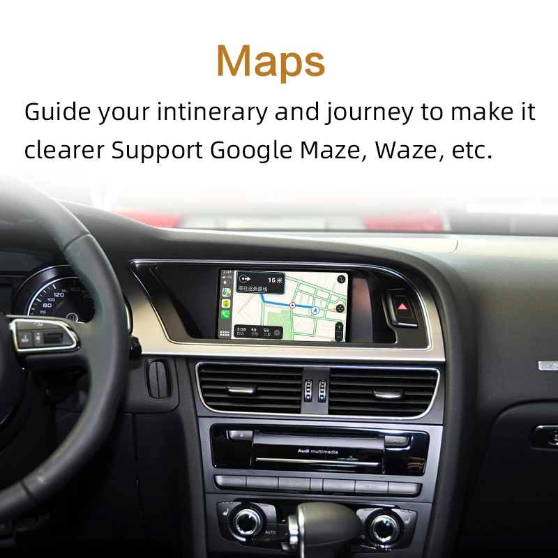 Sinairyu Aftermarket A4 A5 Q5 MMI 3g A6 A7 c6 OEM Wifi беспроводной Apple CarPlay интерфейс модифицированный для Audi с обратной камерой