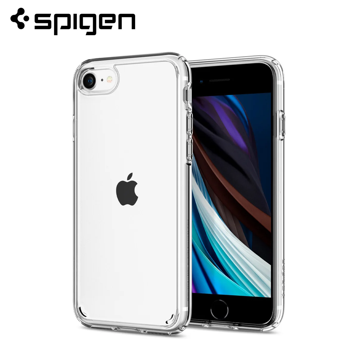 Ультрагибридный чехол Spigen для iPhone SE (2020) / 8 7 (4 дюйма) прозрачная задняя панель +