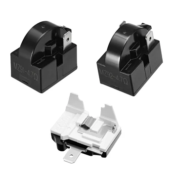 

uxcell 1Pcs 4.7-33 Ohm 1-4 Pin Refrigerator PTC Starter Relay Plastic Black for Various Brands of Mini Fridges and Coolers