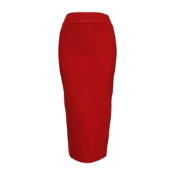 Long Skirts Womens 2020 Summer Sexy Bandage Pencil Skirt Woman Clothes Plus Size Fashion Harajuku Vintage Elastic Ladies Skirts